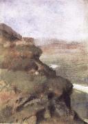 Edgar Degas Landscape with Rocky Cliffs Spain oil painting artist